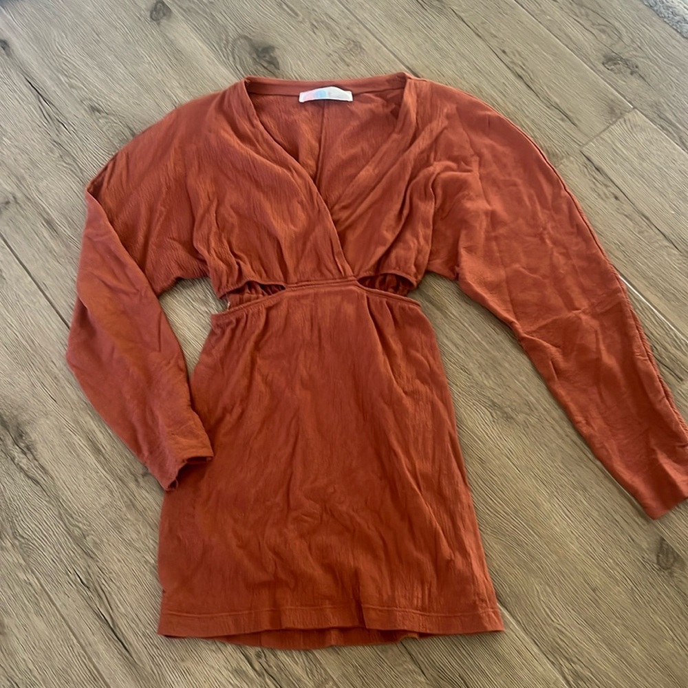 Free People Beach Dress with Side Cutouts